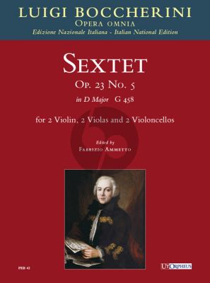 Boccherini Sextet No.5 D-major Op.23 No.5 (G.458) 2 Vi.-2 Va.-2 Vc.)