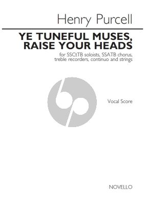 Purcell Ye Tuneful Muses, Raise Your Heads Soli-Choir-Instr) Vocal Score