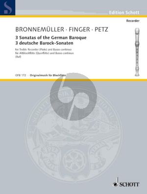 3 Deutsche Barock Sonaten (Bronnemuller-Finger- Petz) (Hugo Ruf)