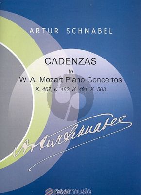 Schnabel Cadenzas to Mozart Piano Concertos KV 467-KV 482-KV 491-KV 503