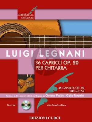 Legnani 36 Capricci Op. 20 Guitar (Bk-Cd)