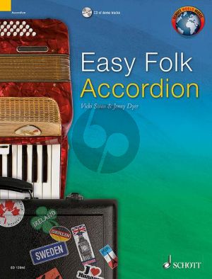 Easy Folk Accordion (29 Traditional Pieces) (Bk-Cd)