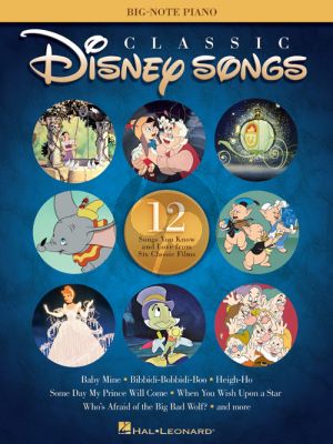 Classic Disney Songs Big Note Piano