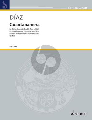 Diaz Guantanamera 2 Vi.-Va.-Vc. (Bass ad lib.) (Score/Parts)