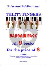 Wildman 30 Fingers Series for six hands on one piano Bargain Pack