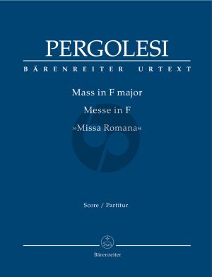 Pergolesi Mass F-major "Missa Romana" Soli-Choir-Orch. Full Score