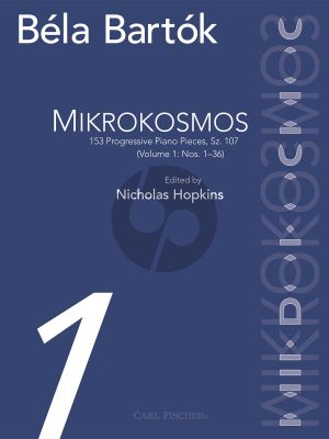 Bartok Mikrokosmos Vol.1 (No.1-36) Piano (edited by Nicolas Hopkins)