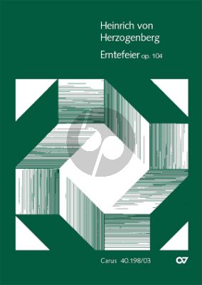Herzogenberg Erntefeier Op.104 Soli-Chor-Orch. Klavierauszug