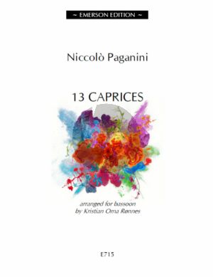 Paganini 13 Caprices for Bassoon (arr. Kristian Oma Ronnes)
