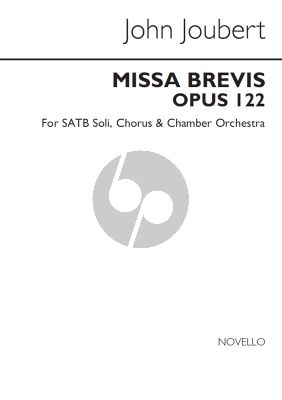 Joubert Missa Brevis Op.122 SATB soli-Choir-Orch. Vocal Score