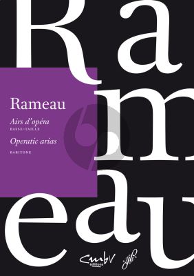 Rameau Airs d'Opera (Operatic Arias) Basse-Taille (Baritone)
