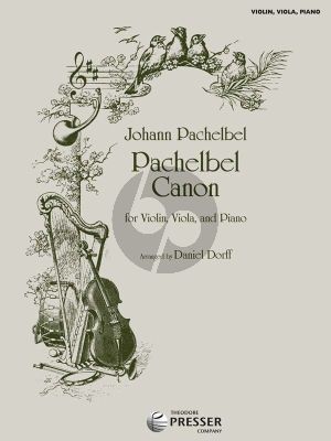 Pachelbel Canon Violin-Viola-Piano (Score/Parts) (arr. Daniel Dorff)