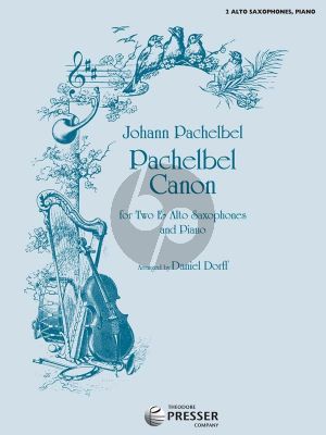 Pachelbel Canon 2 Alto Saxophones-Piano (Score/Parts) (arr. Daniel Dorff))