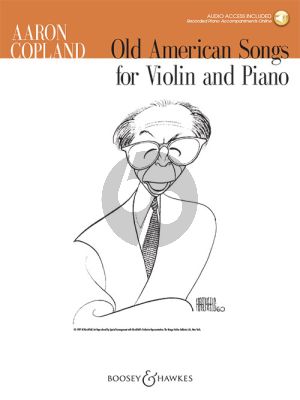 Copland Old American Songs Violin and Piano (Book with Audio online)