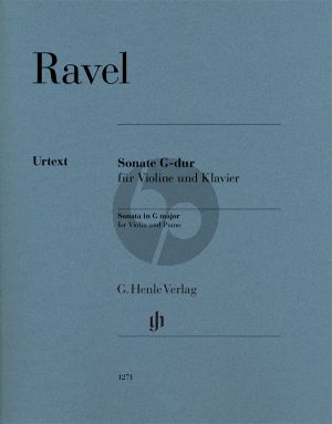 Ravel Sonata G-major Violin-Piano (edited by Ulrich Krämer)