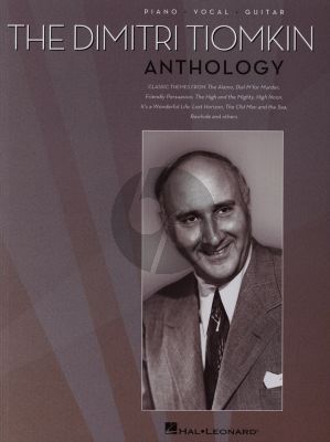 Tiomkin The Dimitri Tiomkin Anthology Piano-Vocal-Guitar