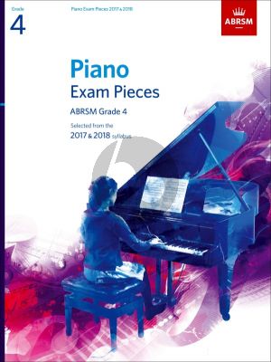 Piano Exam Pieces 2017-2018 Grade 4 ABRSM (Book)