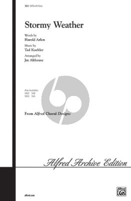 Arlen Stormy Weather SATB-Piano (arr. Jay Althouse)