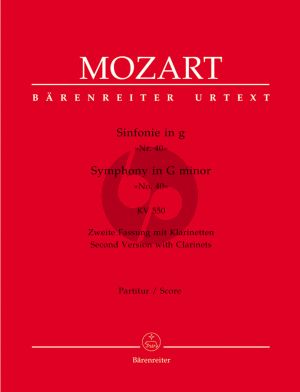 Mozart Symphonie No.40 g-moll KV 550 Orch. (2e Fassung) Partitur