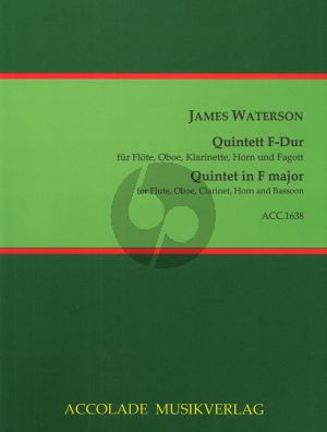Waterson Quintet F-major Flute-Oboe-Clar.-Horn-Bassoon (Score/Parts)