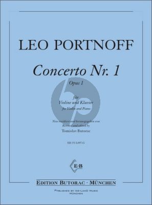 Portnoff Concerto No.1 Op.1 g-Moll Violine-Klavier (Butorac)
