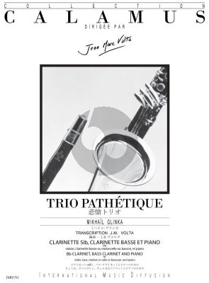 Glinka Trio Pathétique Clarinet[Bb]-Bass Clarinet and Piano