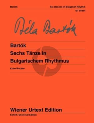 Bartok Sechs Tänze in Bulgarischem Rhythmus Klavier