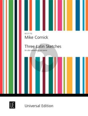 Cornick Three Latin Sketches for alto saxophone and piano