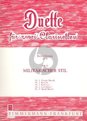 Kietzer Duette Op.94 Vol.3 Militärischer Stil 2 Klarinetten