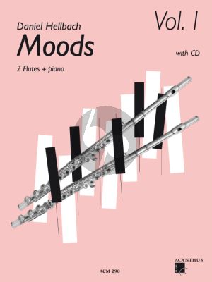 Moods Vol.1 for 2 Flutes and Piano Book with Cd