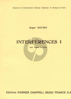Boutry Interferences I Basson et Piano