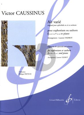 Caussinus Air Varié (original pour ophicléide) Euphonium ou Saxhorn et Piano