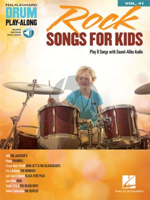 Rock Songs for Kids (Drum Play-Along Series Vol.41)