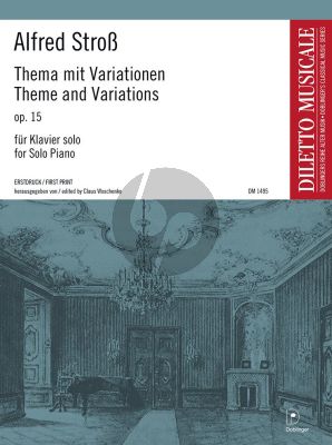 Stross Thema mit Variationen a-moll Op.15 Klavier