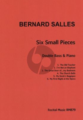 Salles 6 Small Pieces Double Bass-Piano