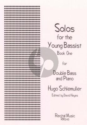 Schlemuller Solos for the Young Bassist Vol.1 Double Bass-Piano