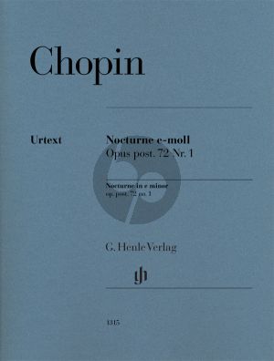 Chopin Nocturne e-moll Op. post. 72 No.1 Klavier (Ewald Zimmermann) (Henle)