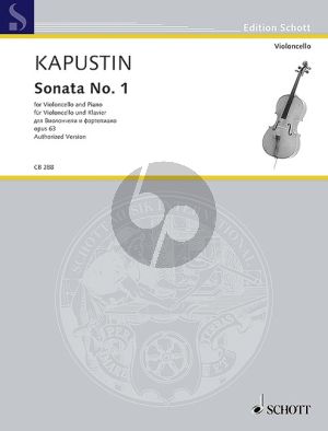 Kapustin Sonata No.1 Op.63 Violoncello-Piano