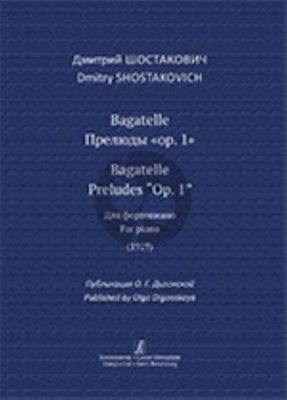 Shostakovich Bagatelle. Preludes Op.1 Piano solo (1919)