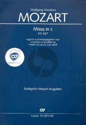 Mass c-minor KV 427 Soli-Choir-Orch. Vocal Score
