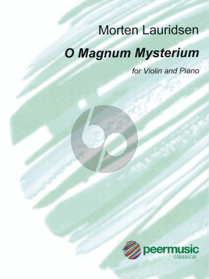 Lauridsen O Magnum Mysterium Violin-Piano