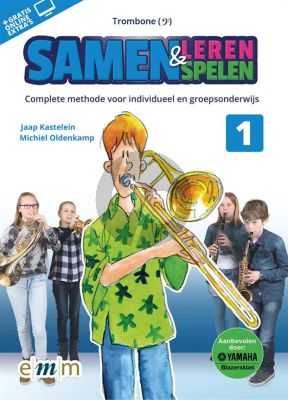 Kastelein-Oldenkamp Samen Leren Samenspelen 1 Trombone Bassleutel (Boek met Audio online)