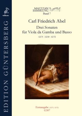 Abel 3 Sonatas (Maltzan VII) Viola da Gamba-Bc (Score/Parts) (edited by Sonia Wronkowska)