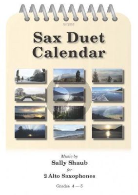 Shaub Sax Duet Calendar 2 Alto Saxophones