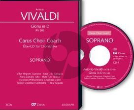 Vivaldi Gloria RV 589 D-dur (Soli [SSA]-SATB-Orch.) Alt Chorstimme CD (Carus Choir Coach)