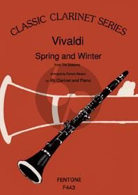 Vivaldi Spring and Winter form 4 Seasons Clarinet-Piano