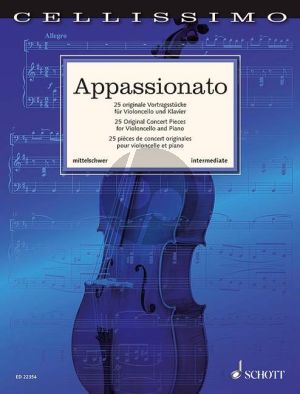 Appassionato 25 Original Concert Pieces Violoncello and piano (edited by Rainer Mohrs and Elmar Preusser)