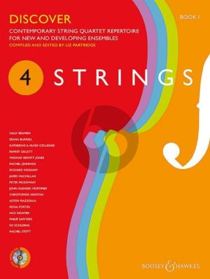 4 Strings - Discover (Contemporary string quartet repertoire for new and developing ensembles) (Score with Cd) (edited by Liz Partridge)