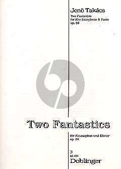 Takacs 2 Fantastics Op.88 Alto Saxophone and Piano