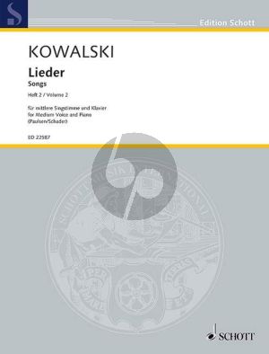 Kowalski Lieder Vol.2 Mittel Stimme-Klavier (ed. Melinda Paulsen und Luitgard Schader)